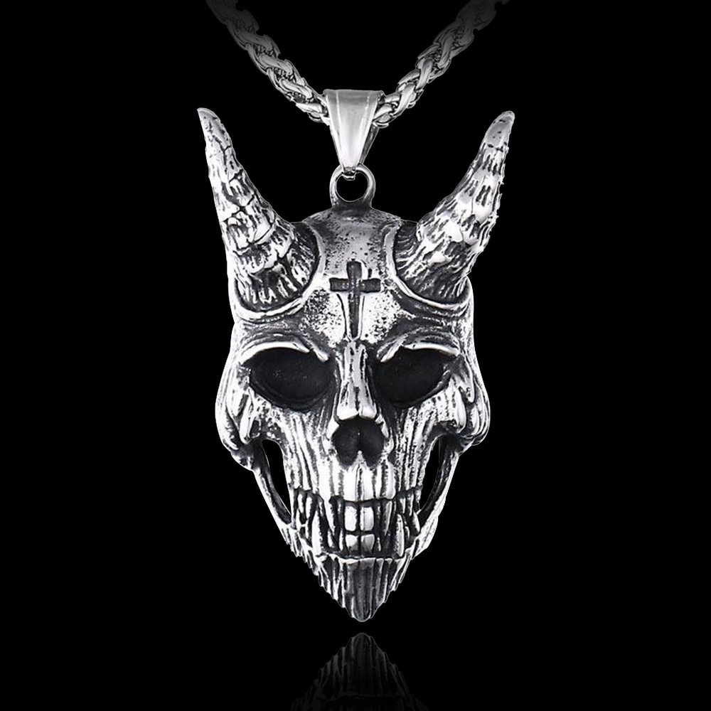 Skull biker pendant